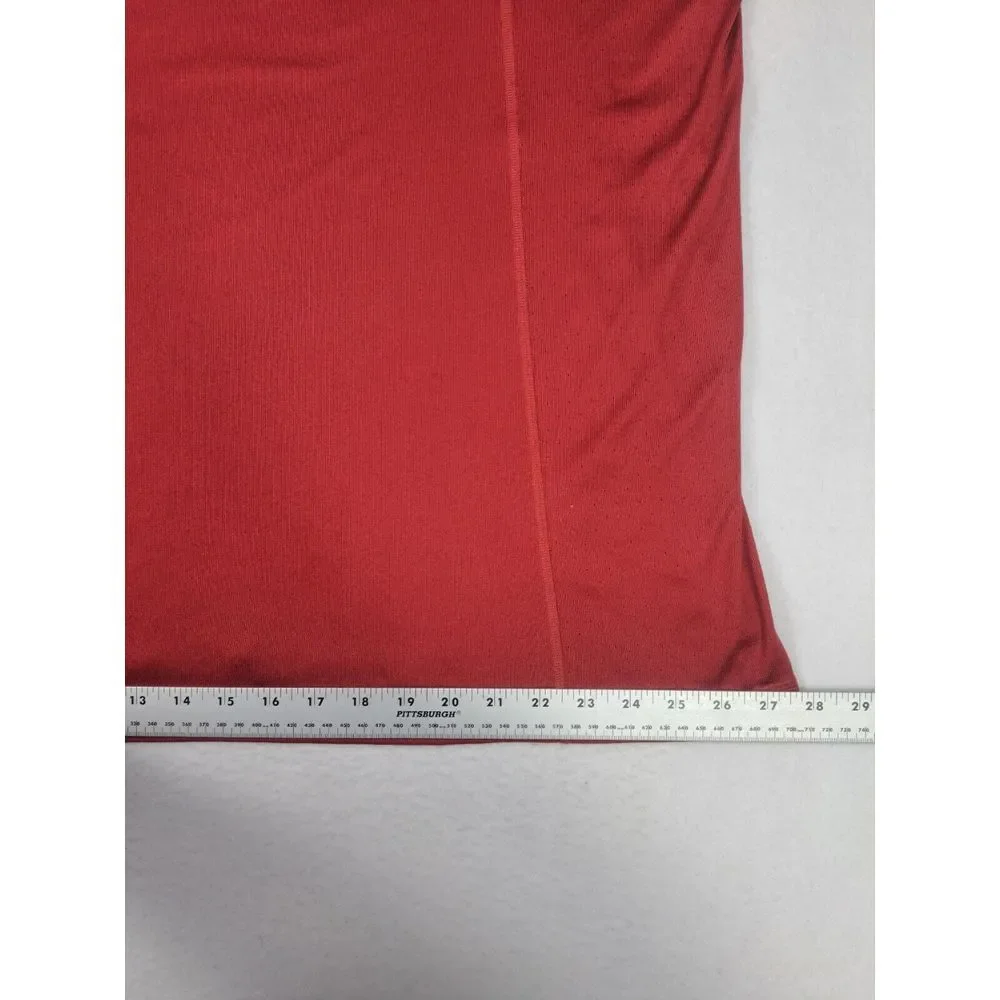 Adidas Shirt Mens XXL Red Climacool Athleisure Lounge Wear Performance Crew Neck